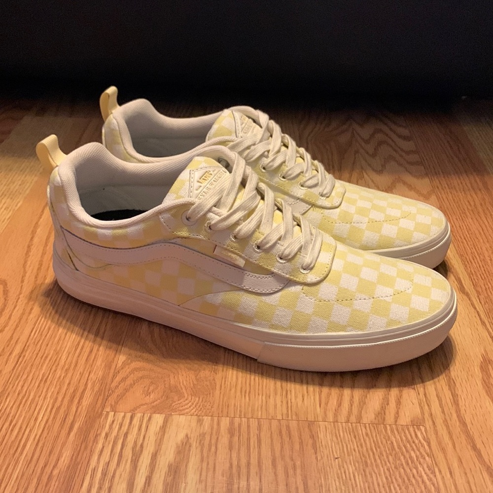 Vans Kyle Walker Pro Pale Banana Checkerboard Skate shoes (Ultracush)